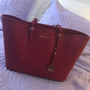 Michael Kors red tote
